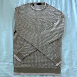 Men’s Size Medium Saks Fifth Avenue Made in Italy Pink Sweater